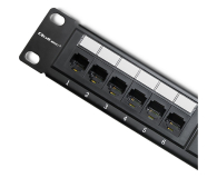 Qoltec Patch panel RACK 24 porty kat.5E UTP czarny - 1329996 - zdjęcie 3